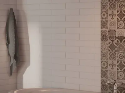 Elegant Classic Bathroom Interior 3D model