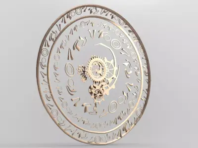 Steampunk pattern 3  3D model