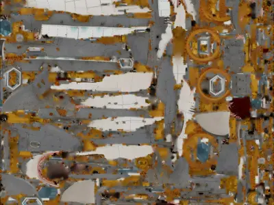 White Shark Military Submarine 3D Model Dieselpunk Naval Vessel Low-poly 3D model