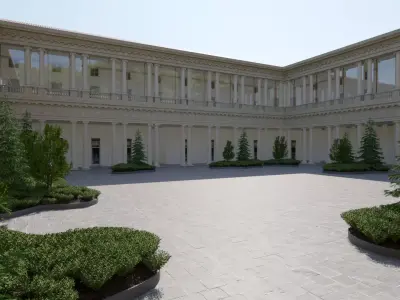 3d model Palazzo Portrait Milano 3D model