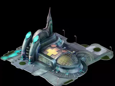 Different dimension - City State Hospital 02 3D model