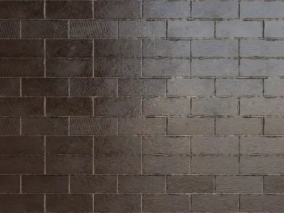 Antique High-Gloss Parquet Floor PBR Seamless Texture