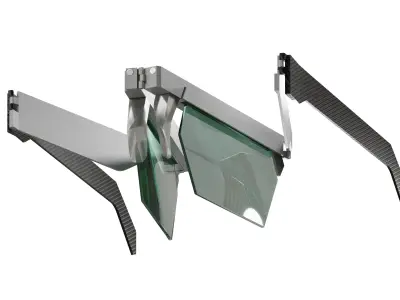 Futuristic Sci-Fi Glasses 3D model