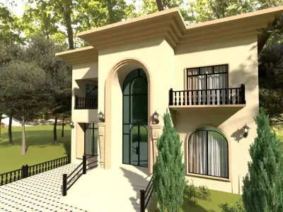 house exterior design  3D model purchase