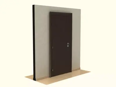 Wooden Door 3D model