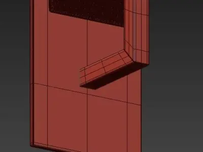 High White Glass Burnished Brass Wall Sconce 3D model