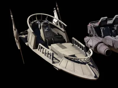 Star Wars Various Vehicles PACK Low-poly 3D model