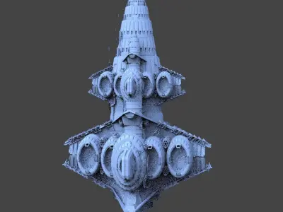 Star Freighter Villain base 2  3D model