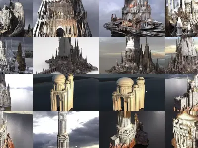 Emperor Palace Castles Collection 3D Model Pack