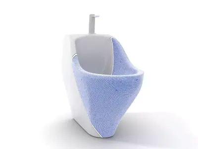 Sleek White Urinal model pack Low-poly 3D model