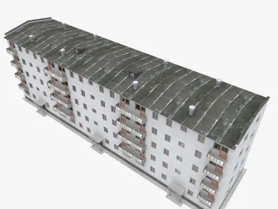 Soviet Khrushchev Low-poly 3D model