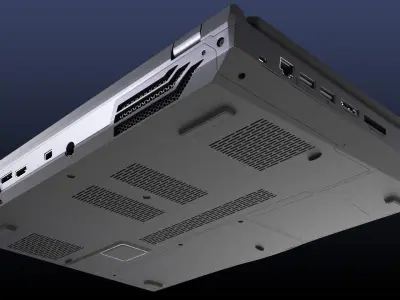 Realistic Laptop Computer 3D model