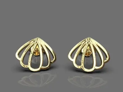 Sea shell earrings Free 3D print model