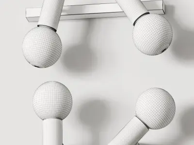 Leds C4 Mist and Mist Double Wall Lamps 3D model