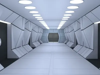 Sci Fi Interior 3D model
