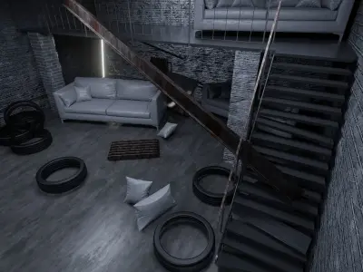 Loft Interior 3D model