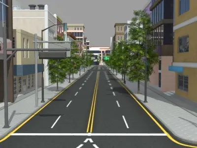 City Town 3D model