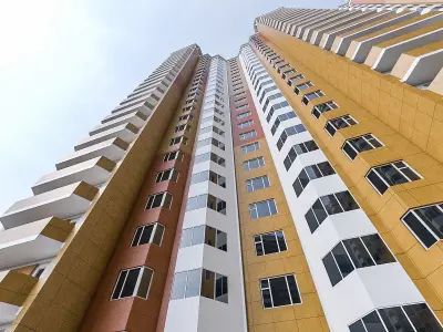 High-rise Residential Apartment Buildings  Low-poly 3D model