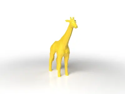 Giraffe Low Poligonal Low-poly 3D model