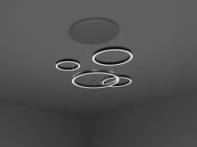 high-tech style lamp Free 3D model