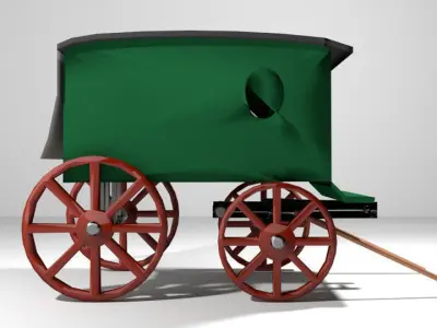 Wagon - Delivery 3D model