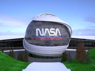 Conceptual Sphere Building 3D model