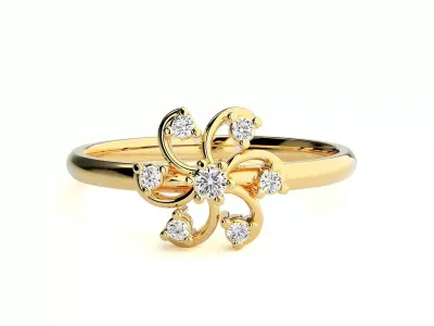 Women ring 3D print model 97