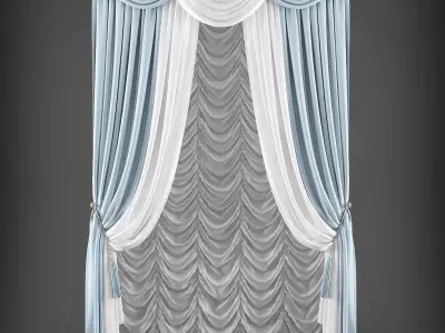 Curtain 3D model 309 Low-poly 3D model