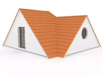 Realistic Roof Shingles 5 3D model