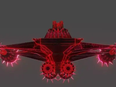 Dark Spaceship-Gunner Class 3D model