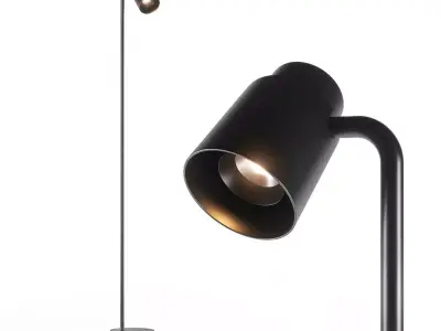 Reel floor lamp 3D model