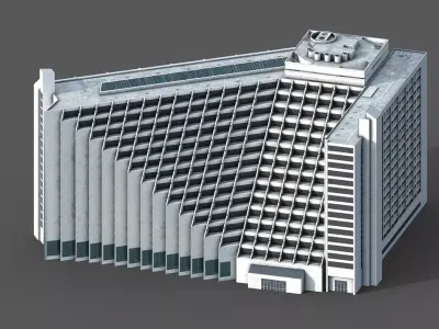 Hyatt Regency San Francisco Low-poly 3D model