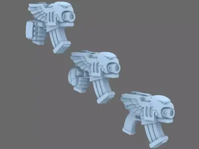 Patriotic Knights Eagle Retro Nailer Pistol 3D print model