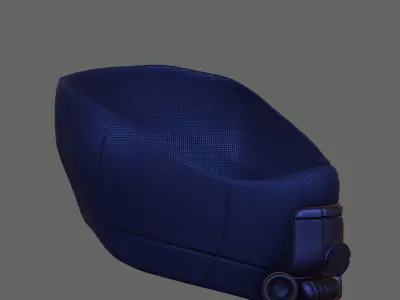 Gas mask helmet 3d model scifi Low-poly  Low-poly 3D model