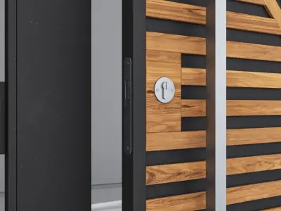 Aluminium door 246 3D model