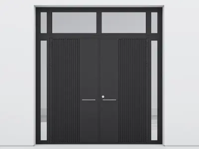 Aluminium door 58 3D model