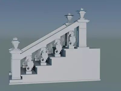 Staircase Balustrade Designs 3D model 3D print model