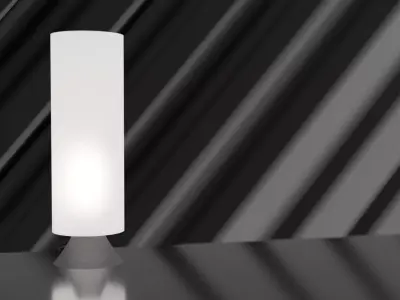 Photorealistic Table Lamp Low-poly 3D model
