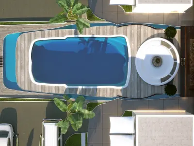 Pool   Landscape 3D model