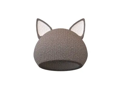 Fox Ear Hat V1 002 Low-poly 3D model