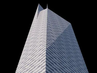 Bank Of America Tower - NYC Low-poly 3D model