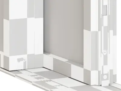 SKYLINE NOFORCE Sliding door 3D model