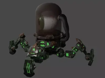 eye robot Low-poly 3D model