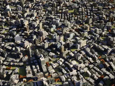 City 24 Low-poly 3D model