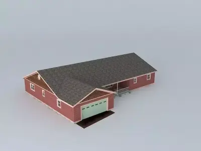 Shingle House furnished Free 3D model