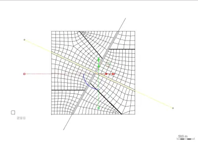 City network concept downtown Low-poly  Free low-poly 3D model