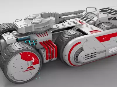 Sci-Fi Military Vehicle 3D model from CGTrader