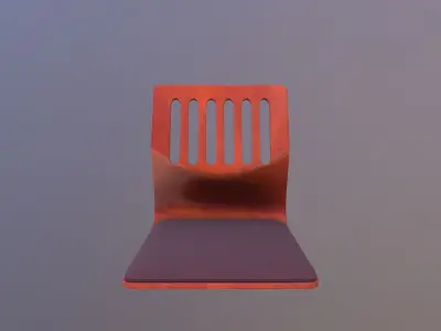 Japanese Seat Chair 3D model