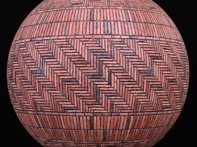 Red Brick Flooring 04 Texture