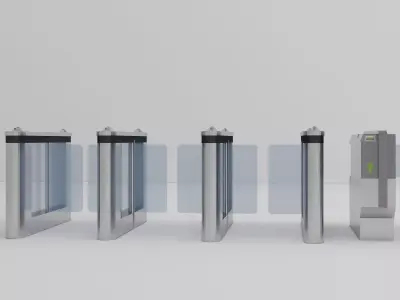 Tripod Turnstile collection 3D model